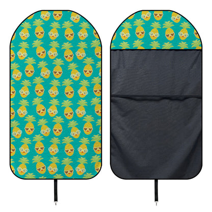 Pineapple Emoji Pattern Print Waterproof Car Seat Cover