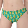 Pineapple Emoji Pattern Print Women's Panties