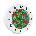 Pineapple Hibiscus Hawaii Pattern Print Alarm Clock