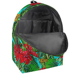 Pineapple Hibiscus Hawaii Pattern Print Backpack
