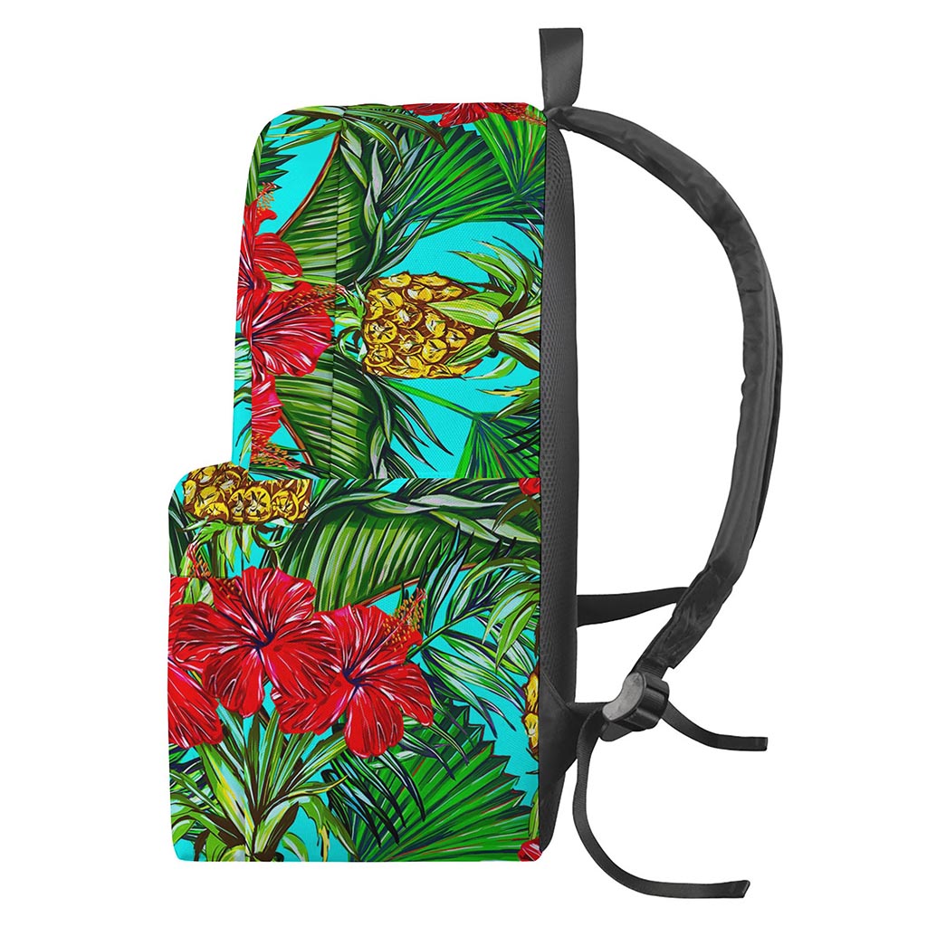Pineapple Hibiscus Hawaii Pattern Print Backpack