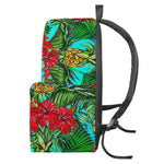Pineapple Hibiscus Hawaii Pattern Print Backpack