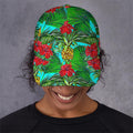 Pineapple Hibiscus Hawaii Pattern Print Baseball Cap