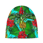 Pineapple Hibiscus Hawaii Pattern Print Beanie