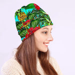 Pineapple Hibiscus Hawaii Pattern Print Beanie