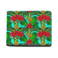 Pineapple Hibiscus Hawaii Pattern Print Bifold Wallet