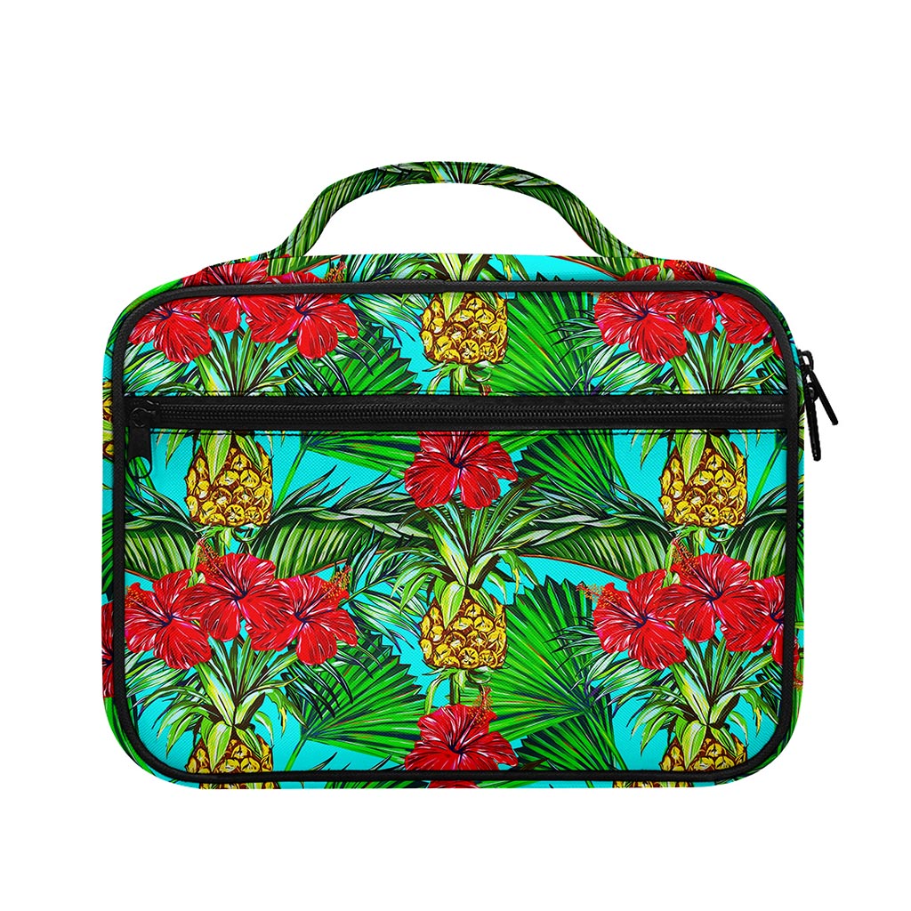 Pineapple Hibiscus Hawaii Pattern Print Briefcase Bible Bag