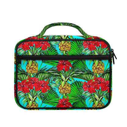 Pineapple Hibiscus Hawaii Pattern Print Briefcase Bible Bag