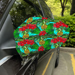 Pineapple Hibiscus Hawaii Pattern Print Car Side Mirror Covers