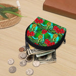Pineapple Hibiscus Hawaii Pattern Print Coin Purse