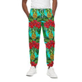 Pineapple Hibiscus Hawaii Pattern Print Cotton Sweatpants