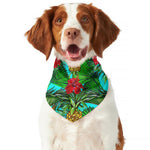 Pineapple Hibiscus Hawaii Pattern Print Dog Bandana