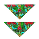 Pineapple Hibiscus Hawaii Pattern Print Dog Bandana