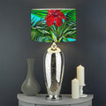 Pineapple Hibiscus Hawaii Pattern Print Drum Lamp Shade
