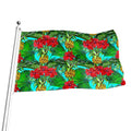 Pineapple Hibiscus Hawaii Pattern Print Flag