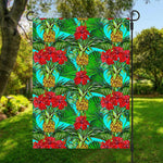 Pineapple Hibiscus Hawaii Pattern Print Garden Flag
