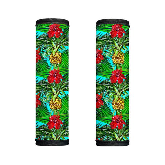 Pineapple Hibiscus Hawaii Pattern Print Handle Covers