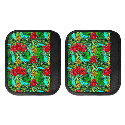 Pineapple Hibiscus Hawaii Pattern Print Handle Covers