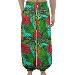Pineapple Hibiscus Hawaii Pattern Print Lantern Pants