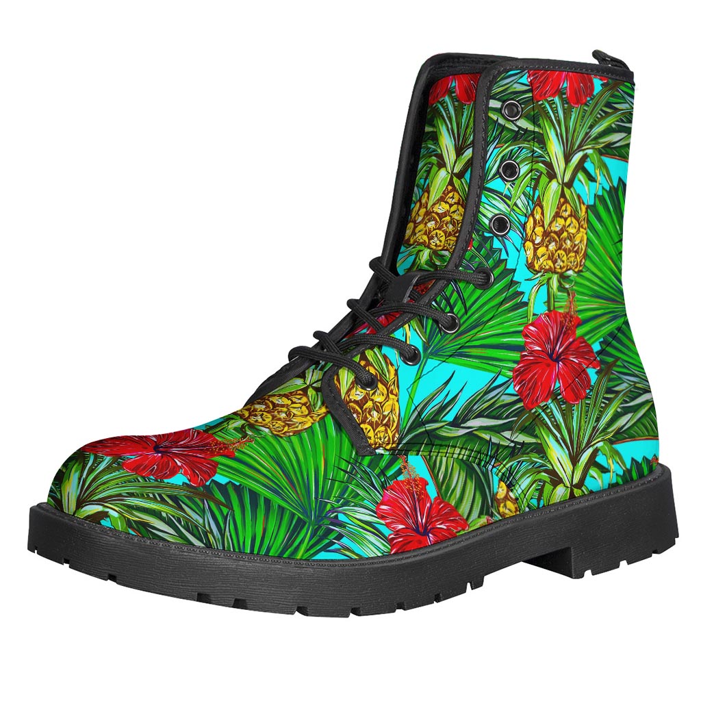 Pineapple Hibiscus Hawaii Pattern Print Backpack