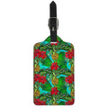 Pineapple Hibiscus Hawaii Pattern Print Luggage Tag