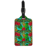 Pineapple Hibiscus Hawaii Pattern Print Luggage Tag