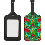 Pineapple Hibiscus Hawaii Pattern Print Luggage Tag