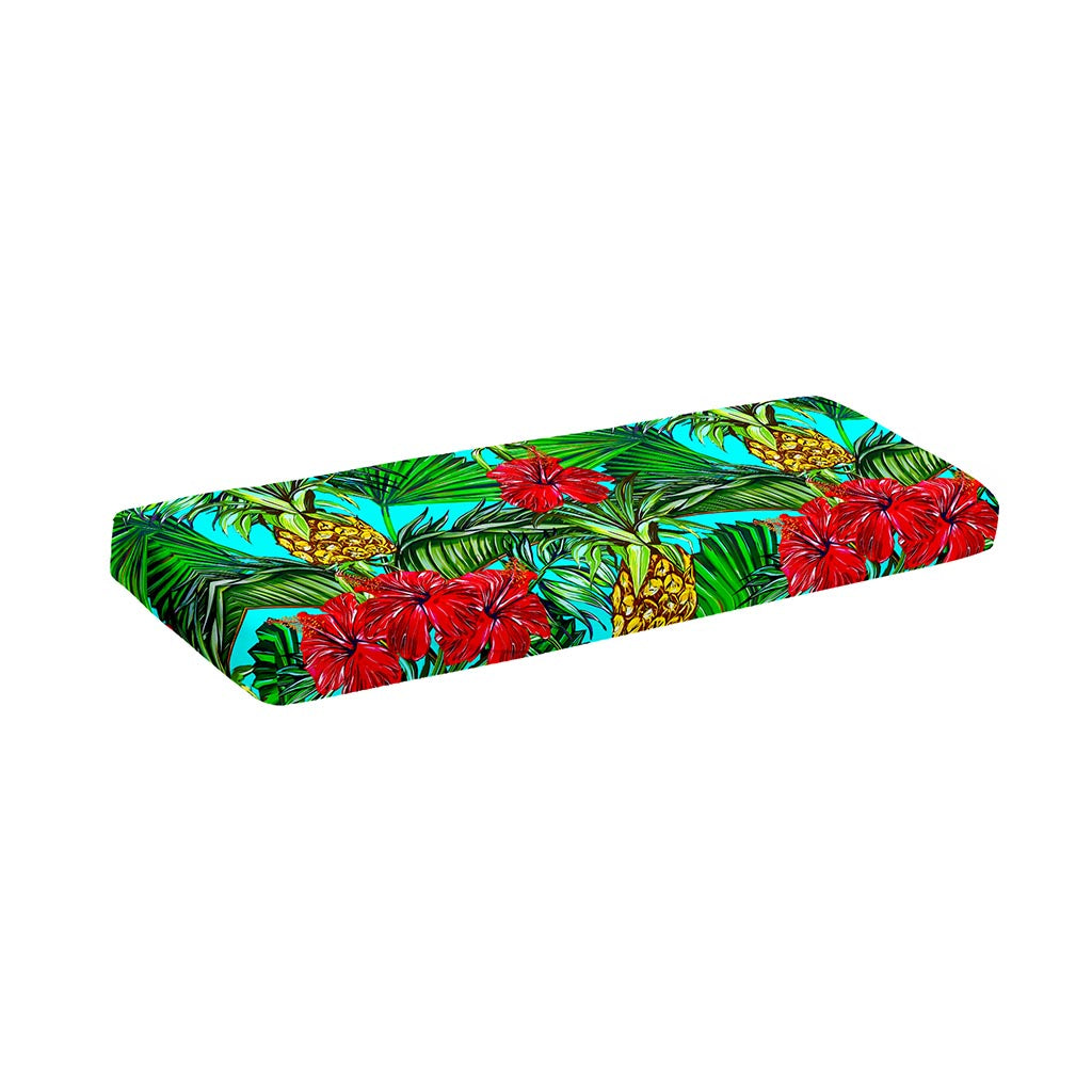 Pineapple Hibiscus Hawaii Pattern Print Piano Keyboard Cover