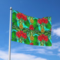 Pineapple Hibiscus Hawaii Pattern Print Polyester Flag