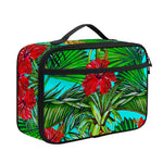 Pineapple Hibiscus Hawaii Pattern Print Portable Lunch Bag