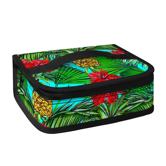 Pineapple Hibiscus Hawaii Pattern Print Small Lunch Bag