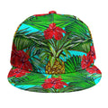 Pineapple Hibiscus Hawaii Pattern Print Snapback Cap