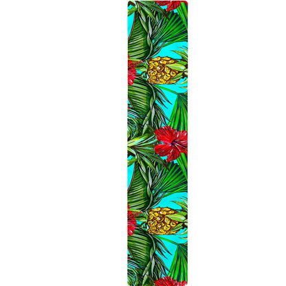 Pineapple Hibiscus Hawaii Pattern Print Table Runner