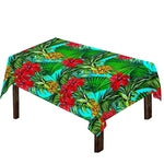 Pineapple Hibiscus Hawaii Pattern Print Tablecloth