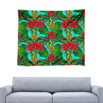 Pineapple Hibiscus Hawaii Pattern Print Tapestry