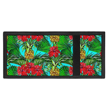 Pineapple Hibiscus Hawaii Pattern Print Trifold Wallet