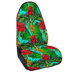 Pineapple Hibiscus Hawaii Pattern Print Waterproof Car Seat Cover
