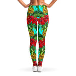 Pineapple Hibiscus Hawaii Pattern Print Women's Leggings