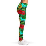Pineapple Hibiscus Hawaii Pattern Print Women's Leggings