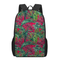 Pineapple Leaves Hawaii Pattern Print 17 Inch Backpack