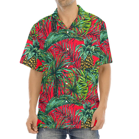 Pineapple Leaves Hawaii Pattern Print Aloha Shirt