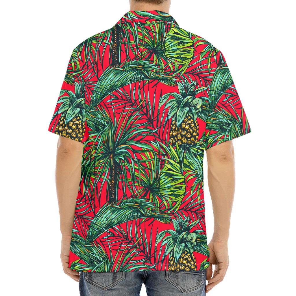 Pineapple Leaves Hawaii Pattern Print Aloha Shirt