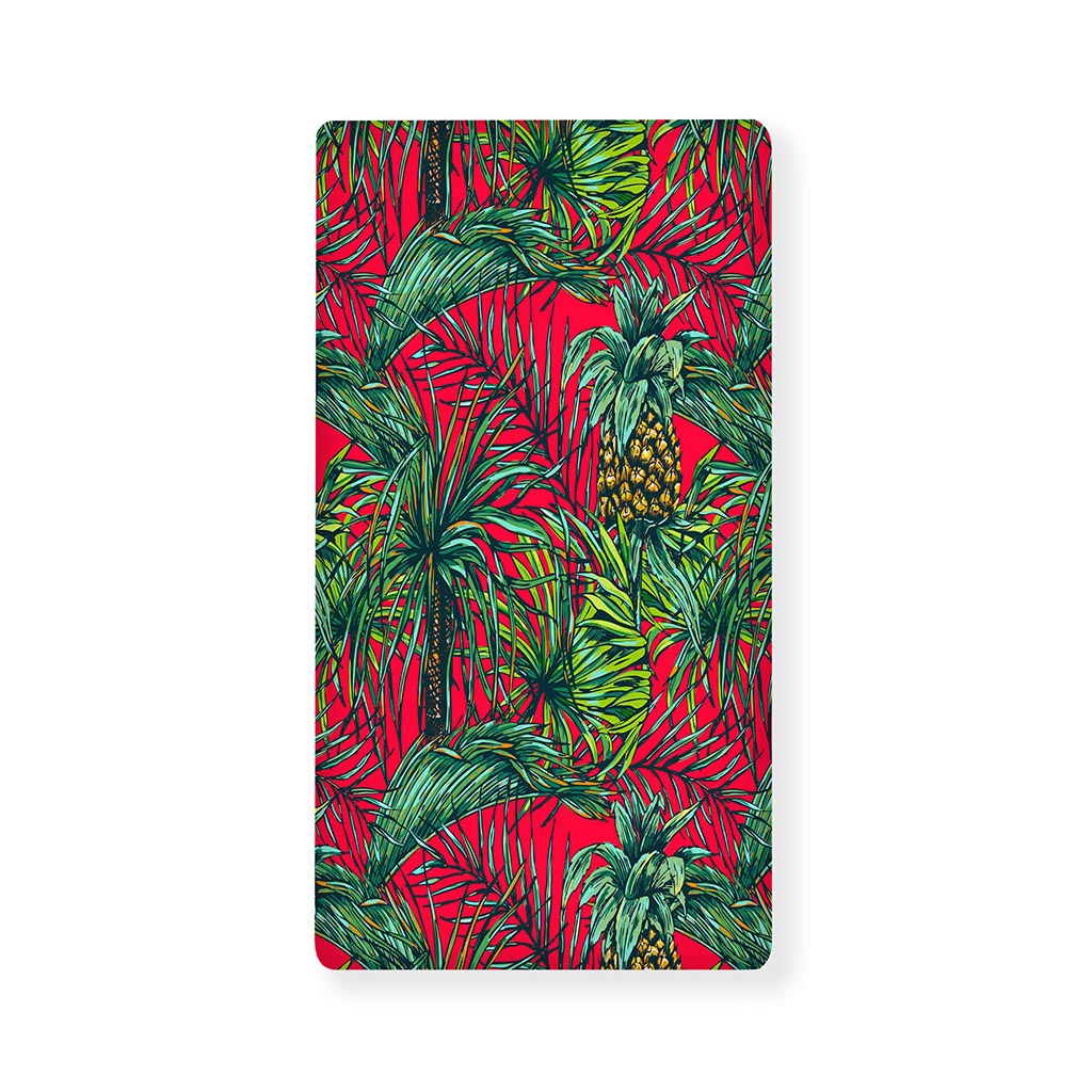 Pineapple Leaves Hawaii Pattern Print Baby Crib Sheet