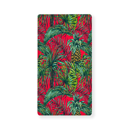 Pineapple Leaves Hawaii Pattern Print Baby Crib Sheet