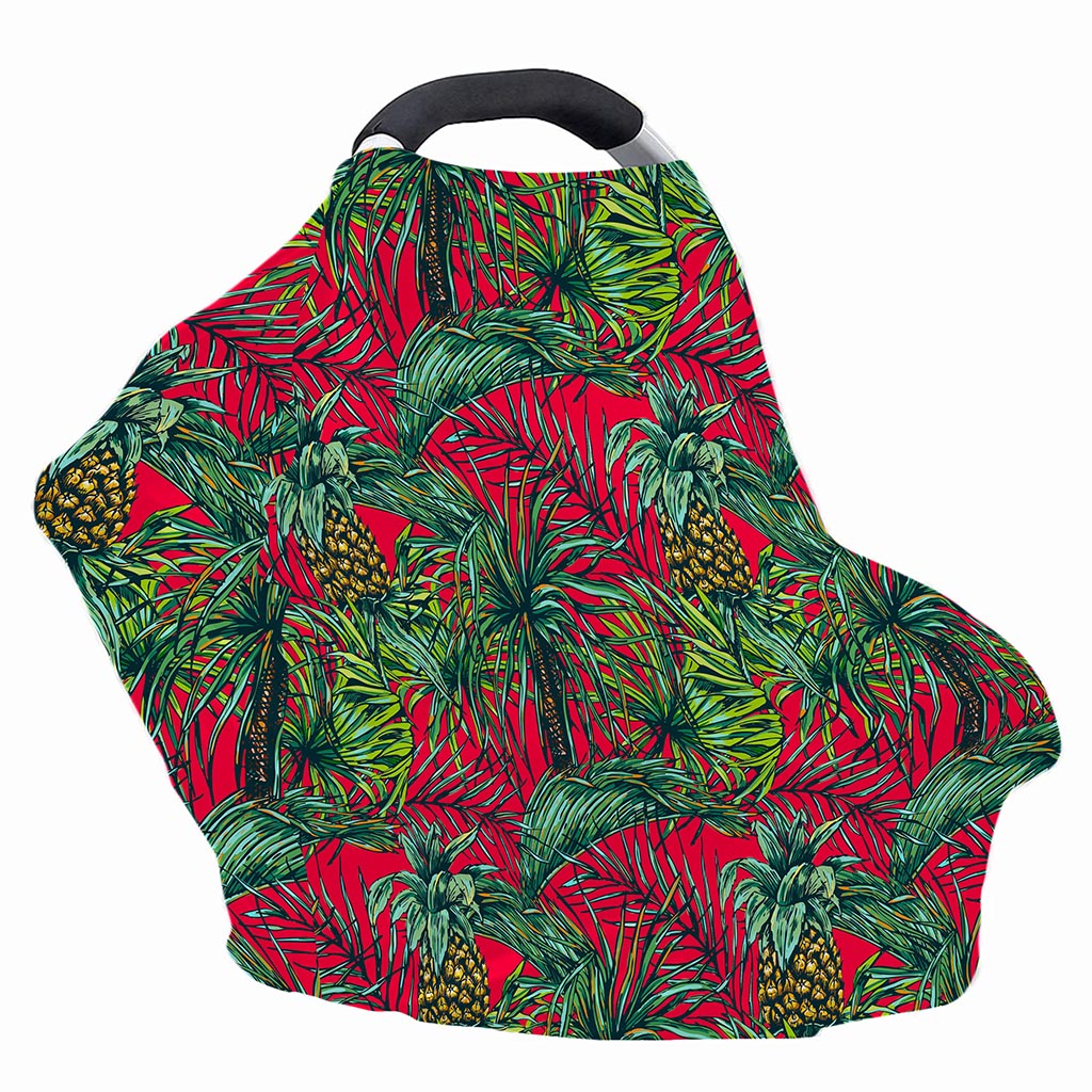 Pineapple Leaves Hawaii Pattern Print Baby Seat Cover