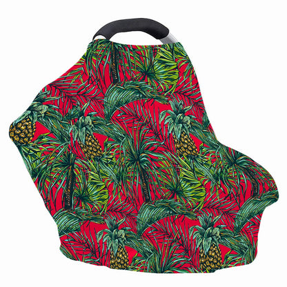 Pineapple Leaves Hawaii Pattern Print Baby Seat Cover