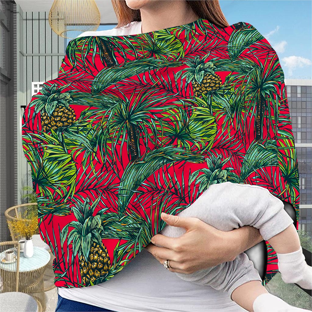 Pineapple Leaves Hawaii Pattern Print Baby Seat Cover