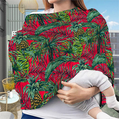 Pineapple Leaves Hawaii Pattern Print Baby Seat Cover