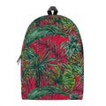 Pineapple Leaves Hawaii Pattern Print School Backpack