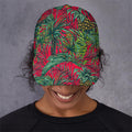 Pineapple Leaves Hawaii Pattern Print Baseball Cap